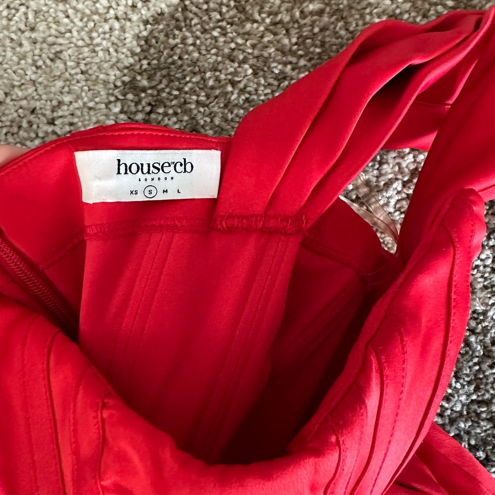 House of cb Loretta Off the Shoulder Satin Corset Dress - Picture 6 of 11